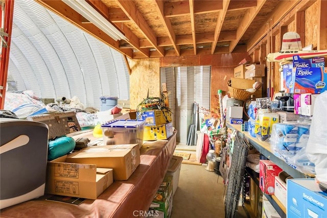 view of storage room