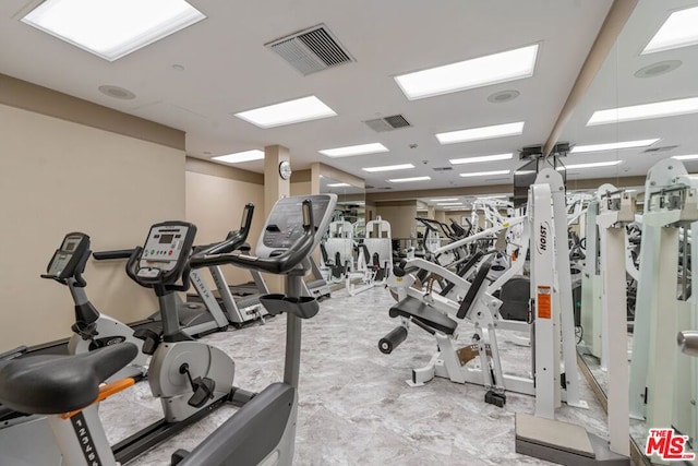 view of exercise room