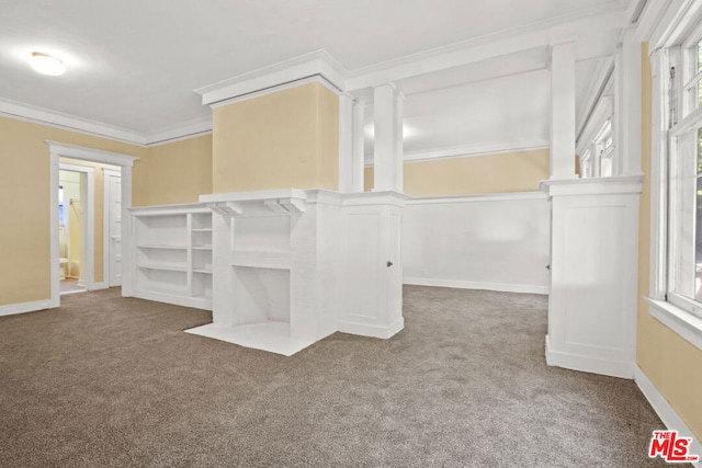 spacious closet with carpet flooring