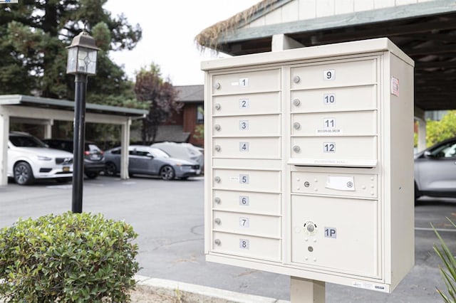 view of property's community with a mail area