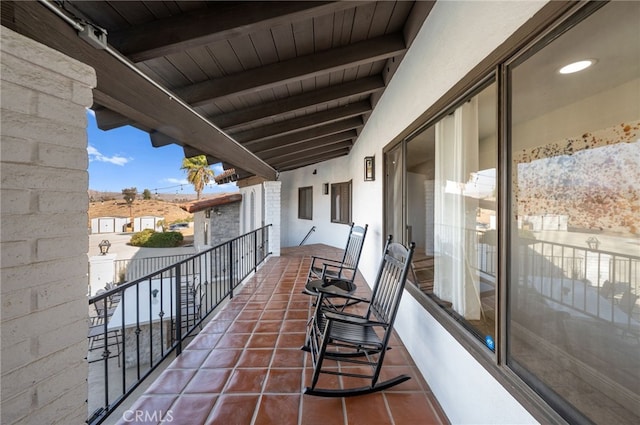 view of balcony