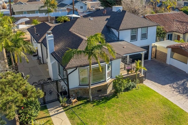 birds eye view of property