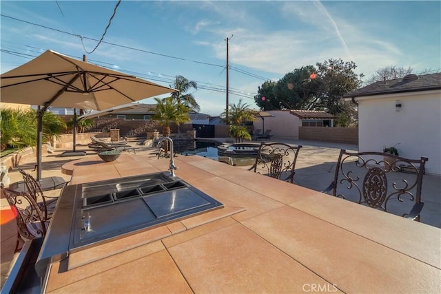 view of pool with a patio area