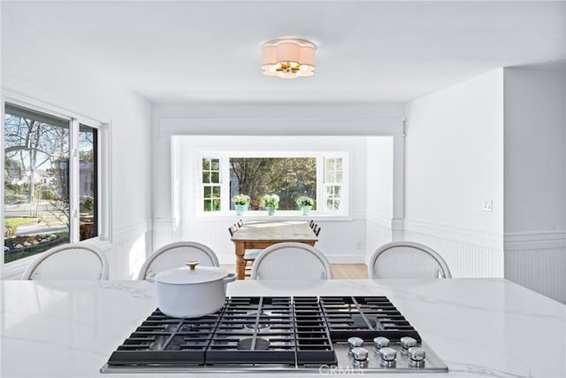 interior space with hardwood / wood-style flooring