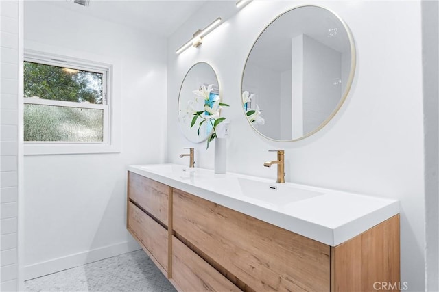 bathroom with vanity