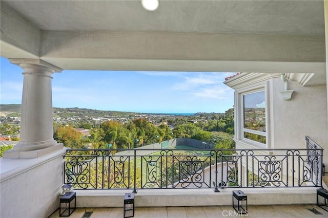 view of balcony