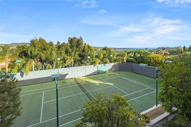 view of tennis court