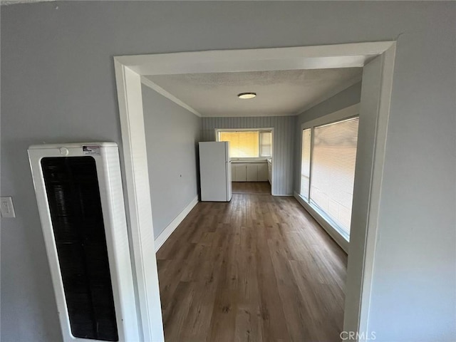 hall featuring hardwood / wood-style flooring