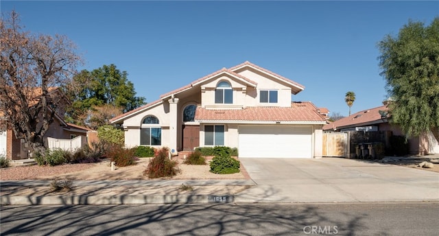 front facade with a garage