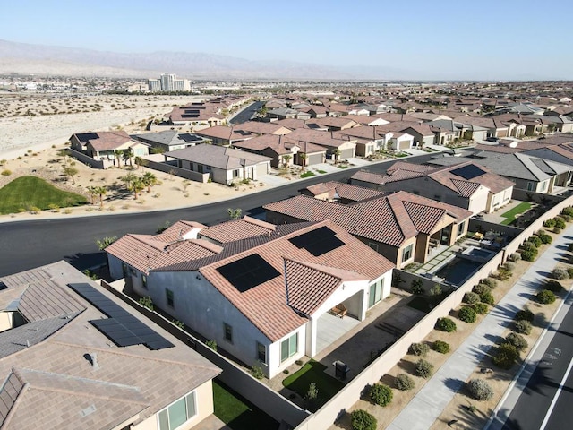 aerial view featuring a mountain view