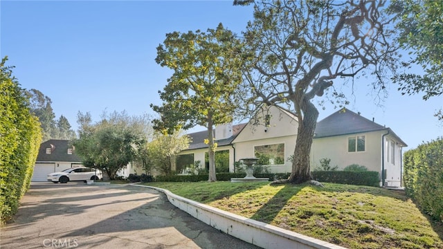 exterior space with a lawn