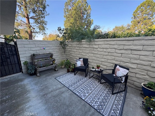 view of patio with grilling area