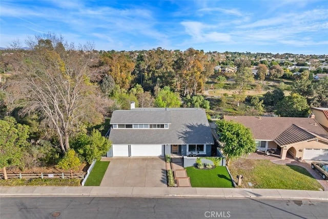 birds eye view of property