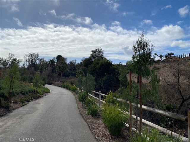 view of road