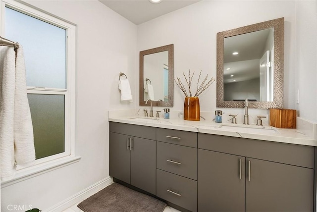 bathroom with vanity