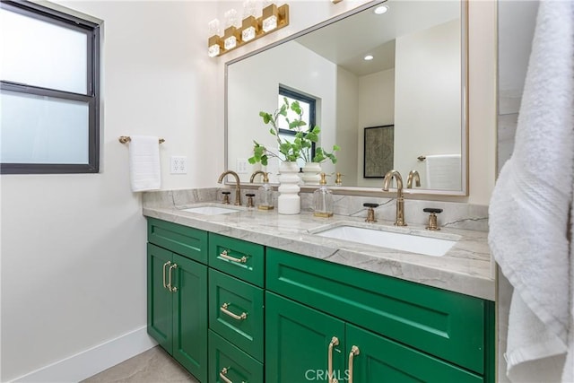 bathroom featuring vanity