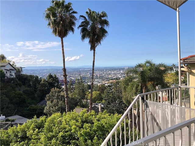 view of balcony