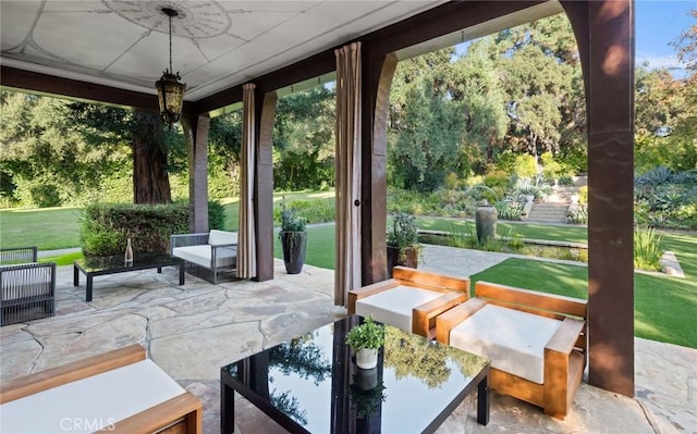 view of sunroom / solarium