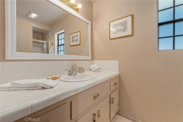 bathroom featuring vanity