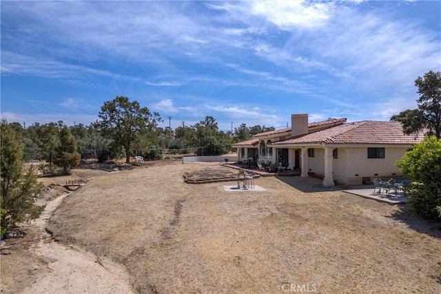 view of yard with a patio