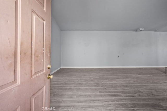 empty room featuring hardwood / wood-style floors