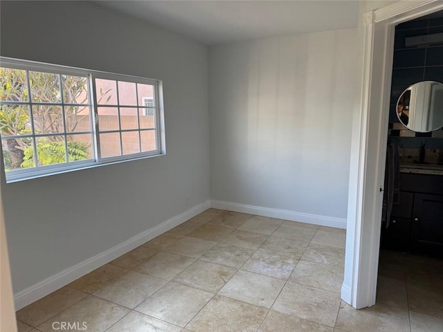 view of tiled empty room