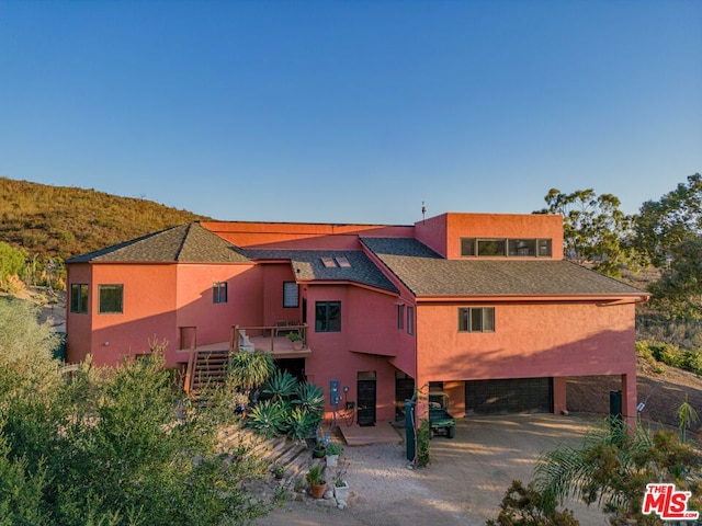 view of rear view of property