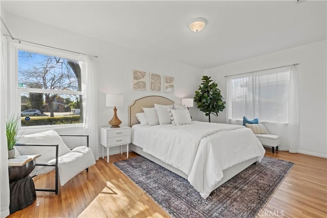 bedroom featuring hardwood / wood-style floors