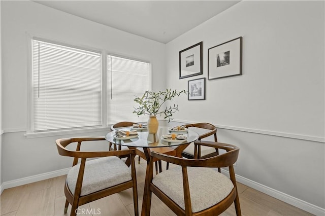 view of dining room