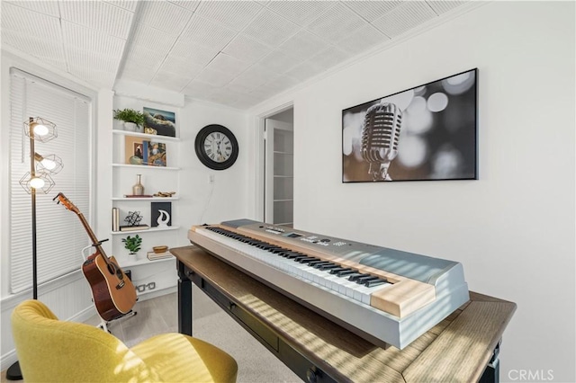 miscellaneous room featuring hardwood / wood-style flooring