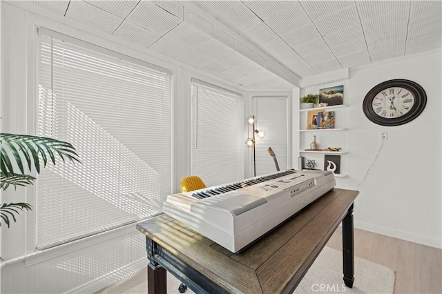 interior space featuring light wood-type flooring