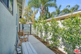 balcony with a patio