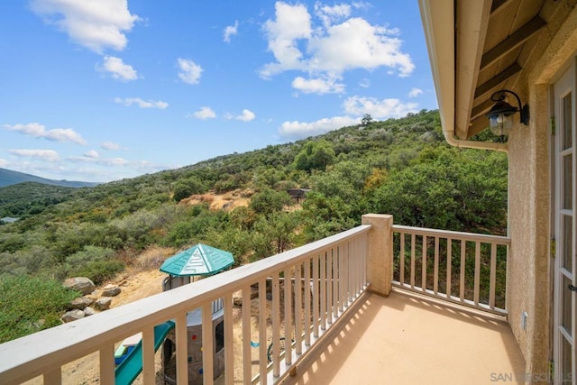 view of balcony