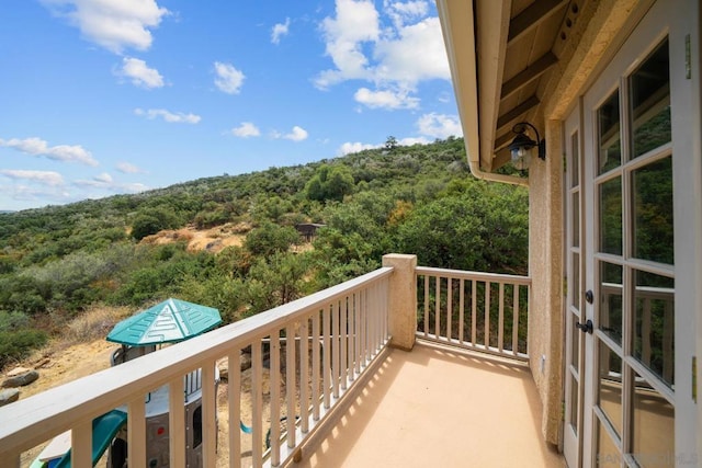 view of balcony