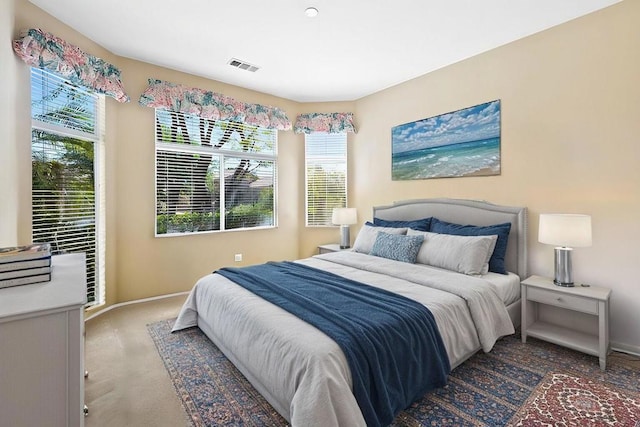 bedroom featuring multiple windows