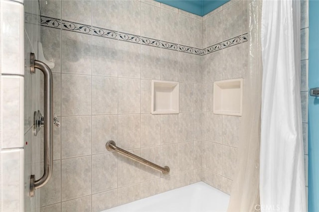 bathroom with walk in shower