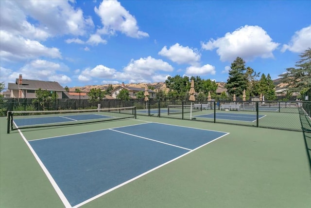 view of tennis court