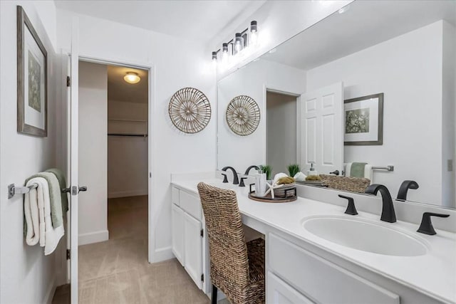 bathroom featuring vanity