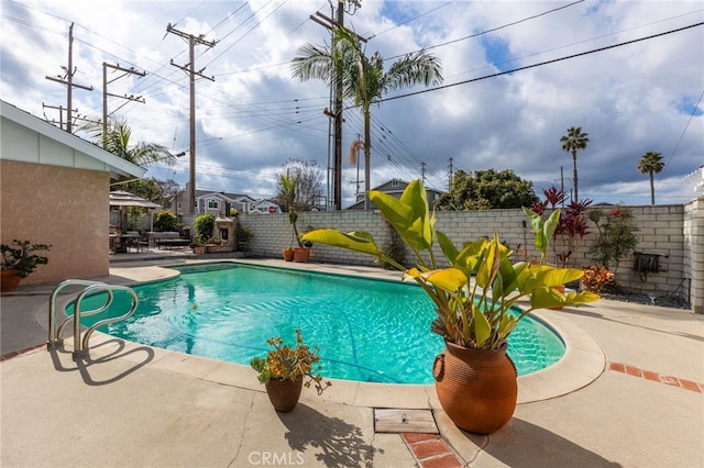 view of pool with a patio