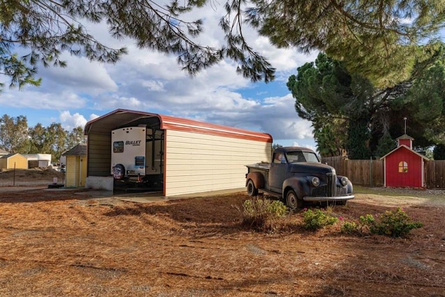 view of outbuilding