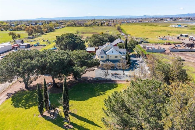 drone / aerial view featuring a rural view