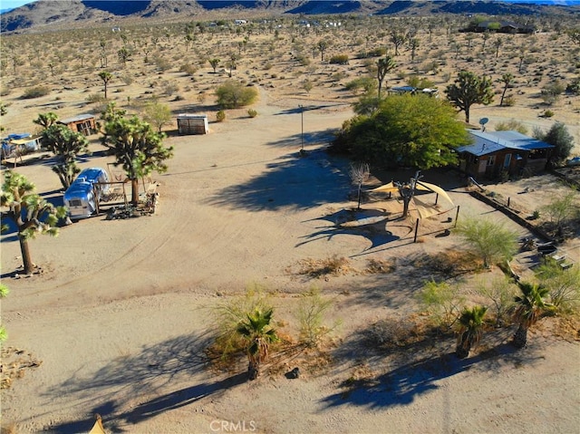 aerial view featuring a mountain view