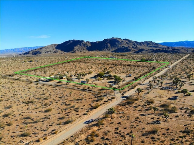 view of mountain feature featuring a rural view