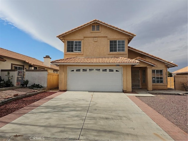 view of front of home featuring a garage