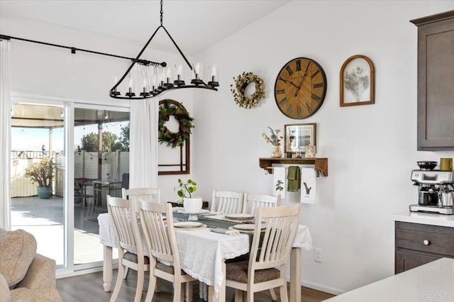 dining room featuring hardwood / wood-style floors