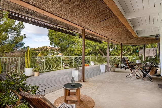 view of wooden terrace