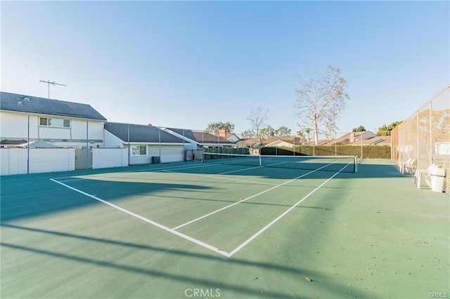 view of tennis court