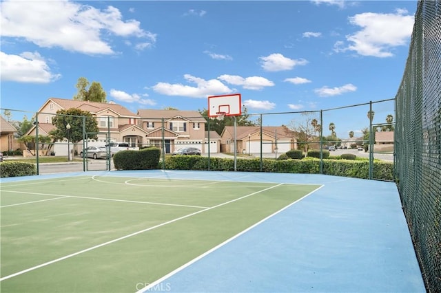 view of basketball court