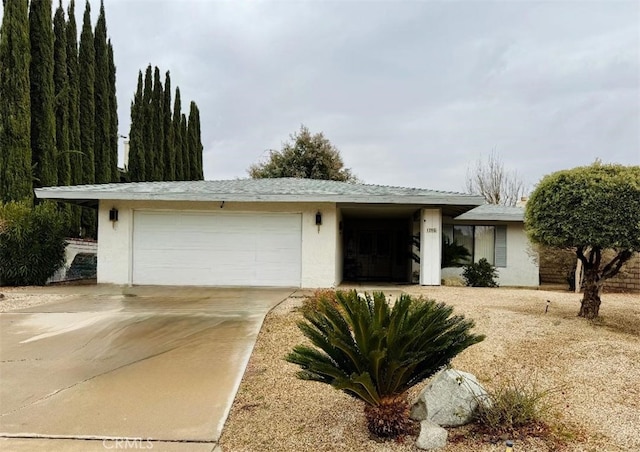 ranch-style house with a garage