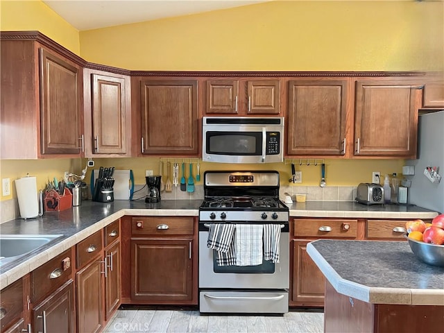 kitchen featuring appliances with stainless steel finishes